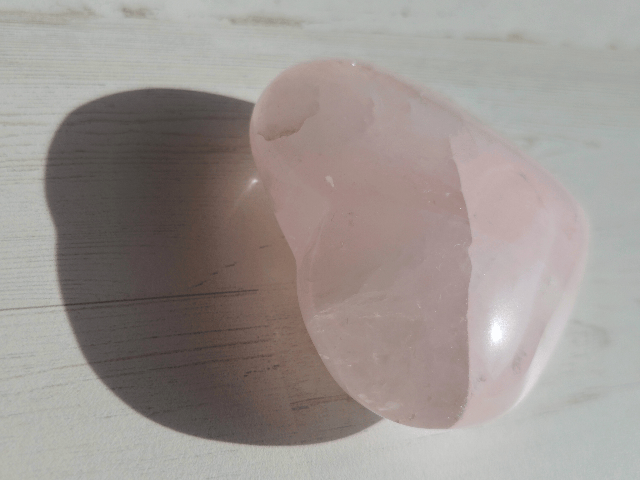 Corazón de Cuarzo Rosa grande | amor propio y armonía