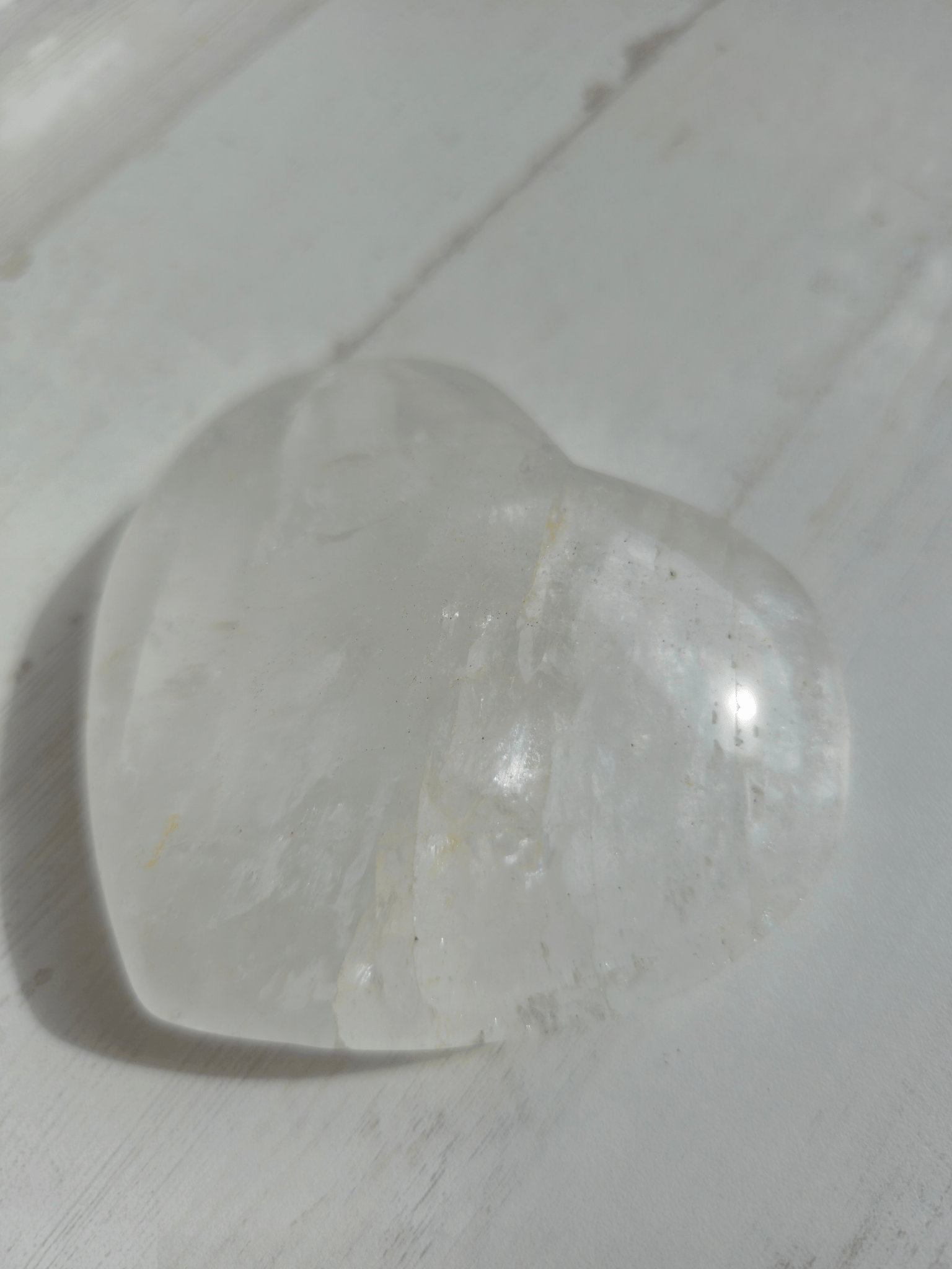 Corazón de Cuarzo grande | claridad y armonía