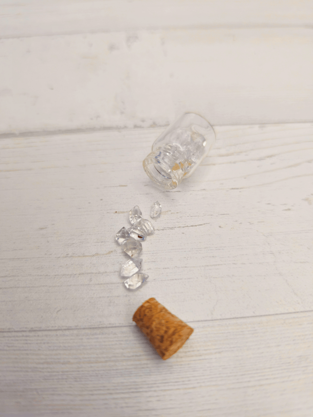 Cristal Herkimer chip en mini botella 1 g | Energía pura en formato pequeño