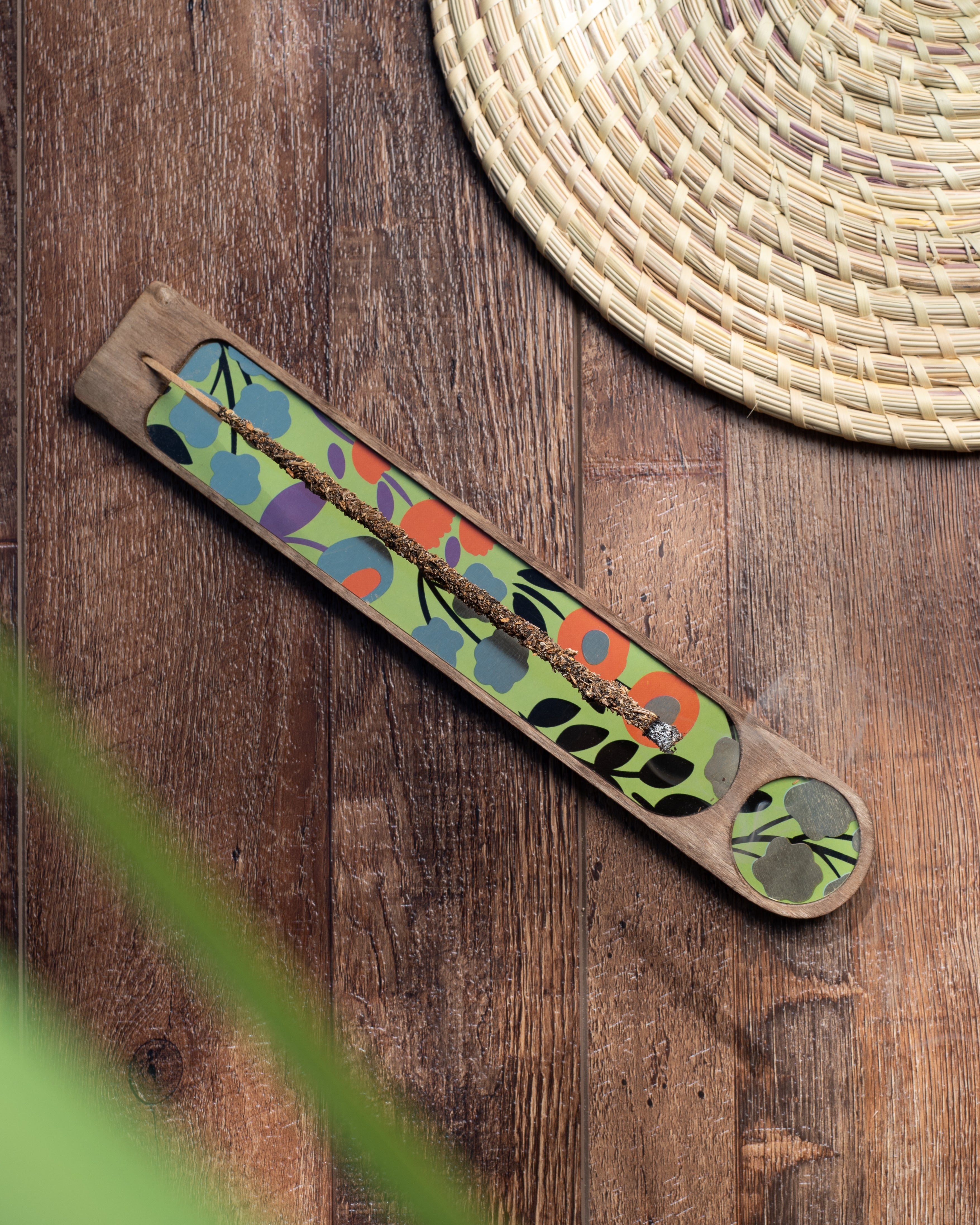 Porta Incienso Wood