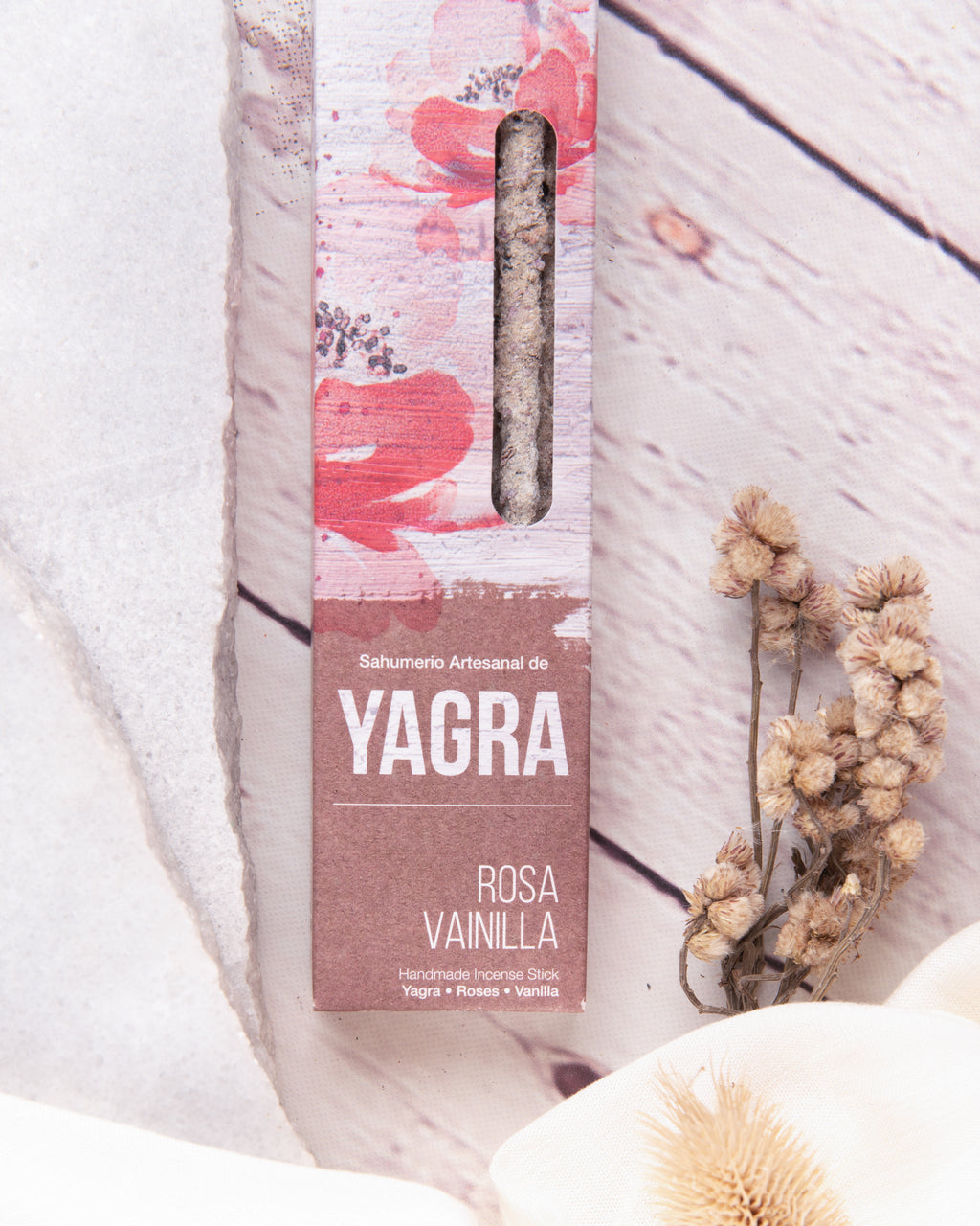 Sahumerio Yagra - Vainilla y Rosa
