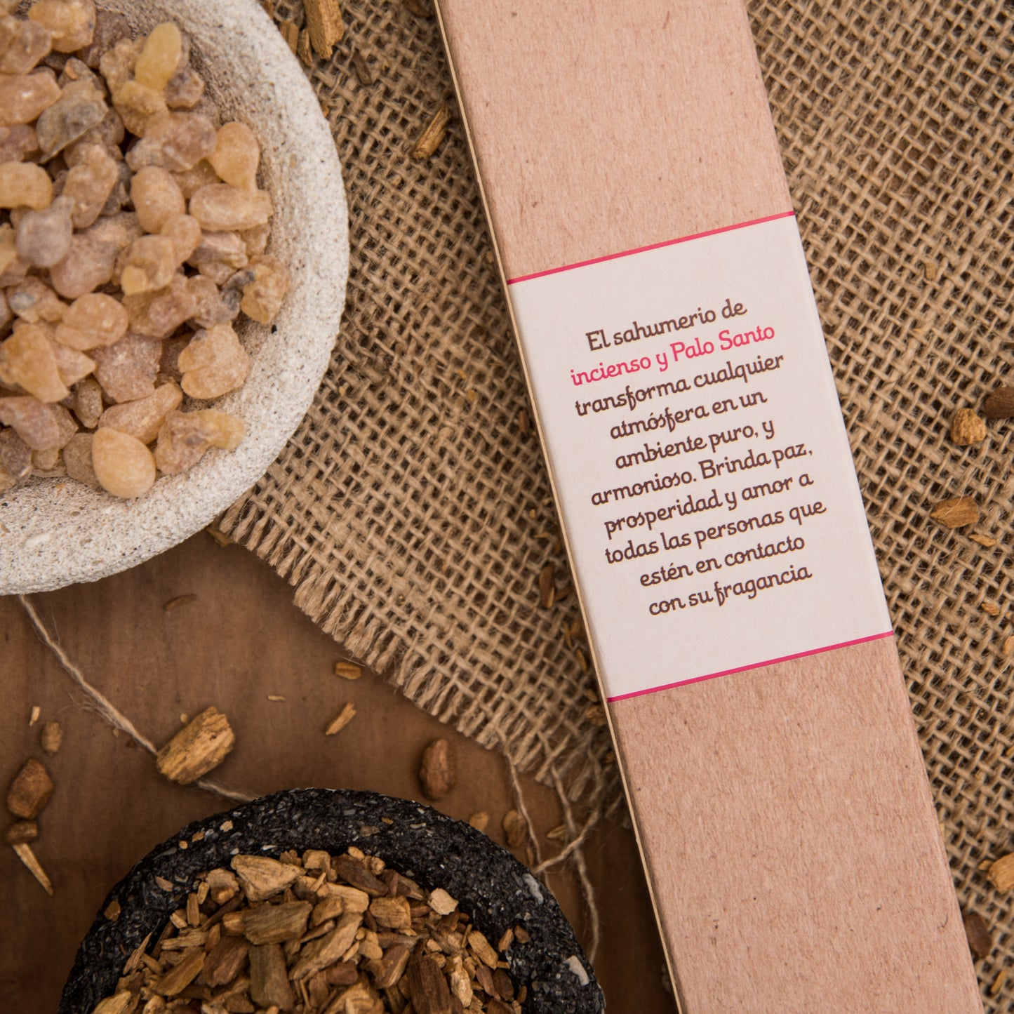Sahumerio de Palo Santo con Olíbano