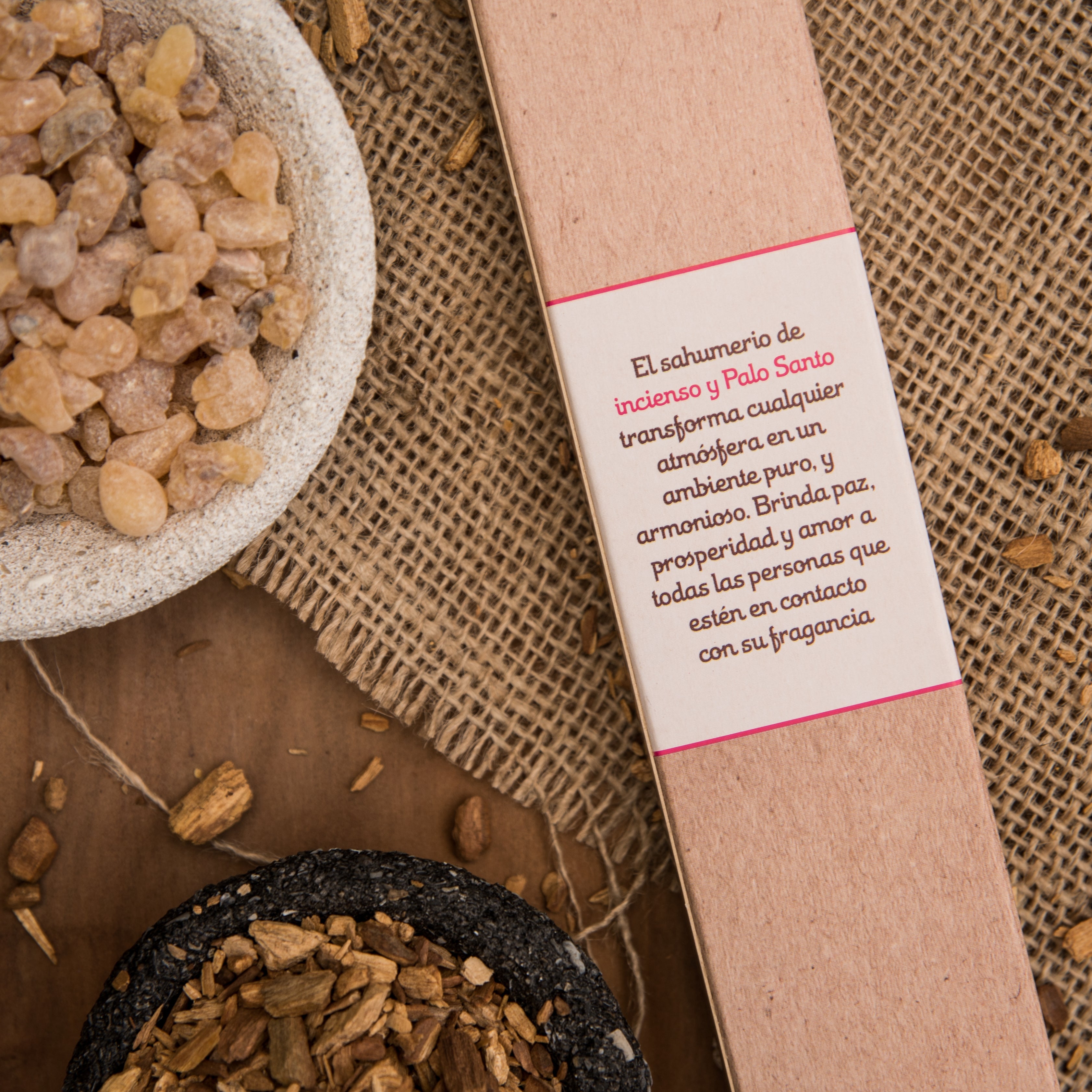 Sahumerio de Palo Santo con Olíbano