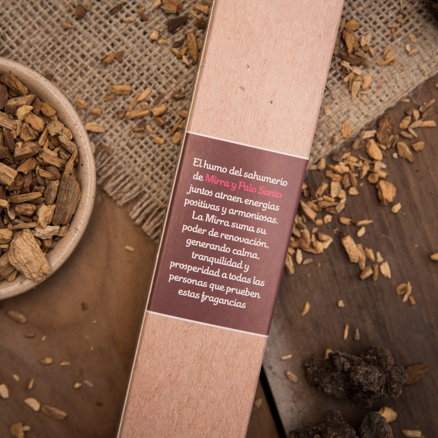 Sahumerio de Palo Santo con Mirra