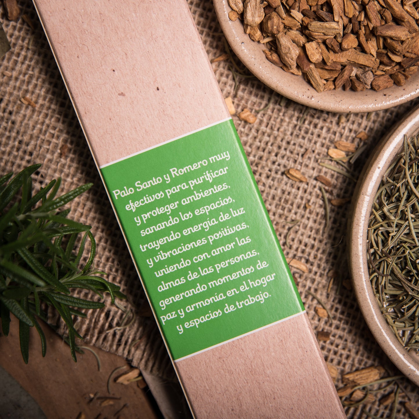 Sahumerio de Palo Santo con Romero