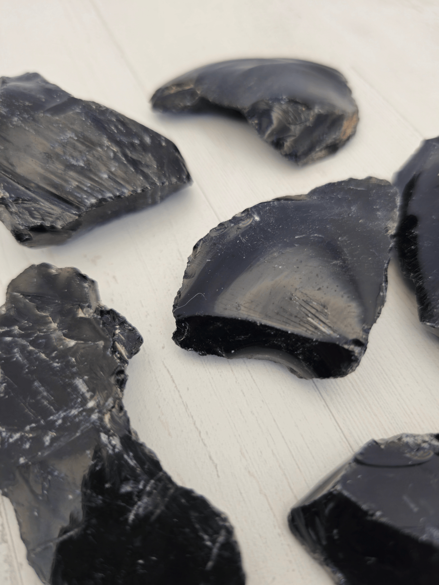 Masivo de obsidiana negra 40-50 g | Protección intensa y claridad interna