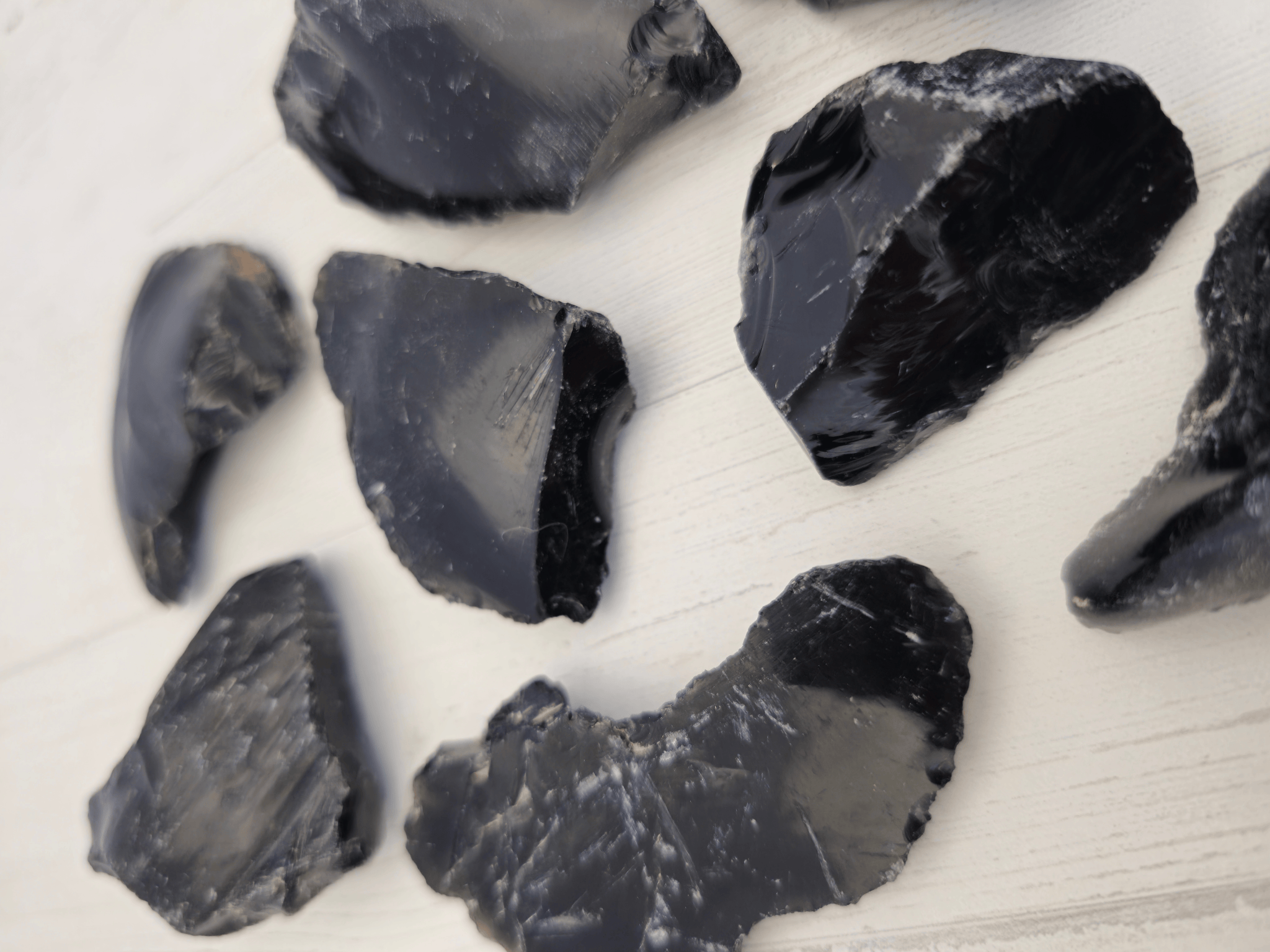 Masivo de obsidiana negra 40-50 g | Protección intensa y claridad interna