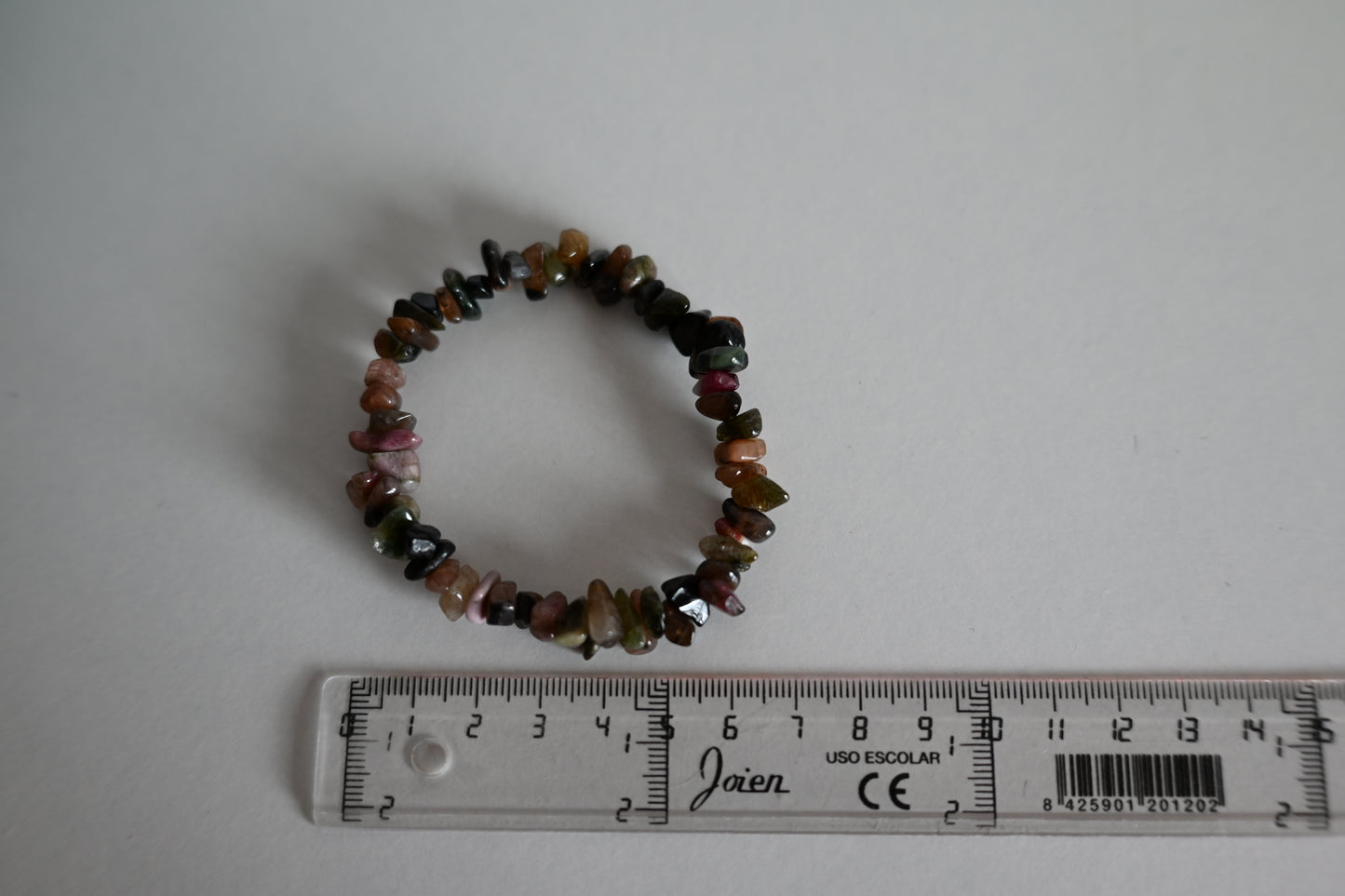 Pulsera de turmalina multicolor barroca – Equilibrio y protección energética