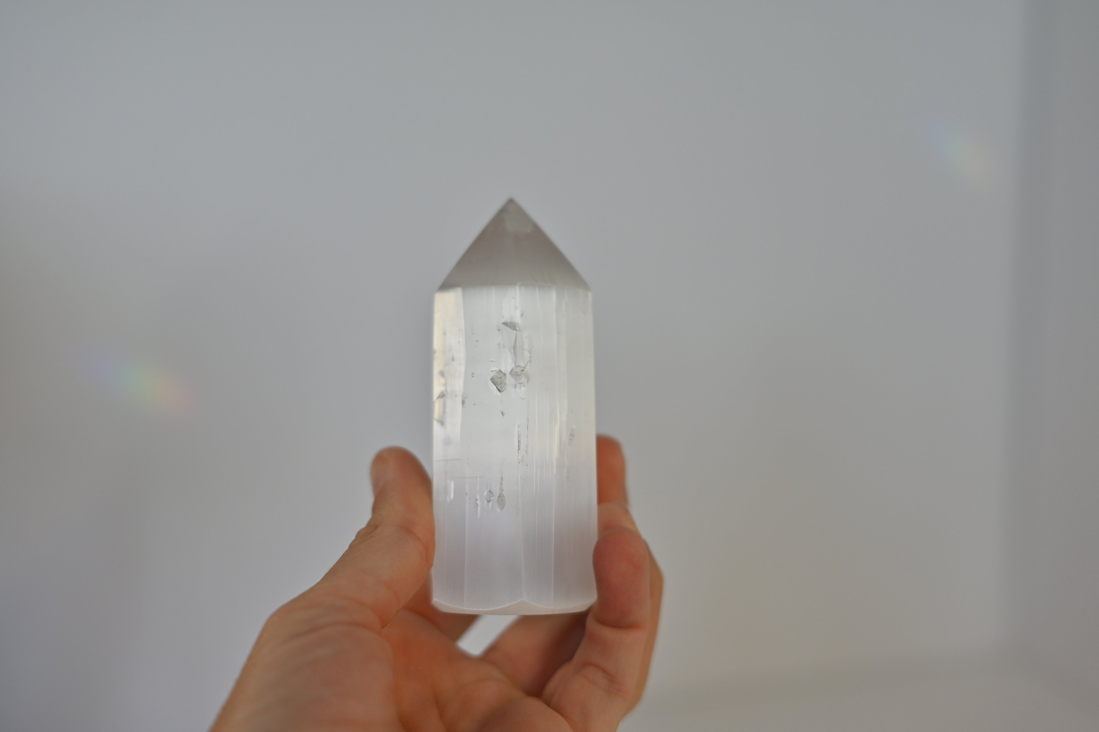 Generador Selenita Calidad AAA | Luz Líquida y Limpieza