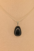 Colgante Obsidiana Arco Iris Plata | Protección Energética · Chakra Raíz