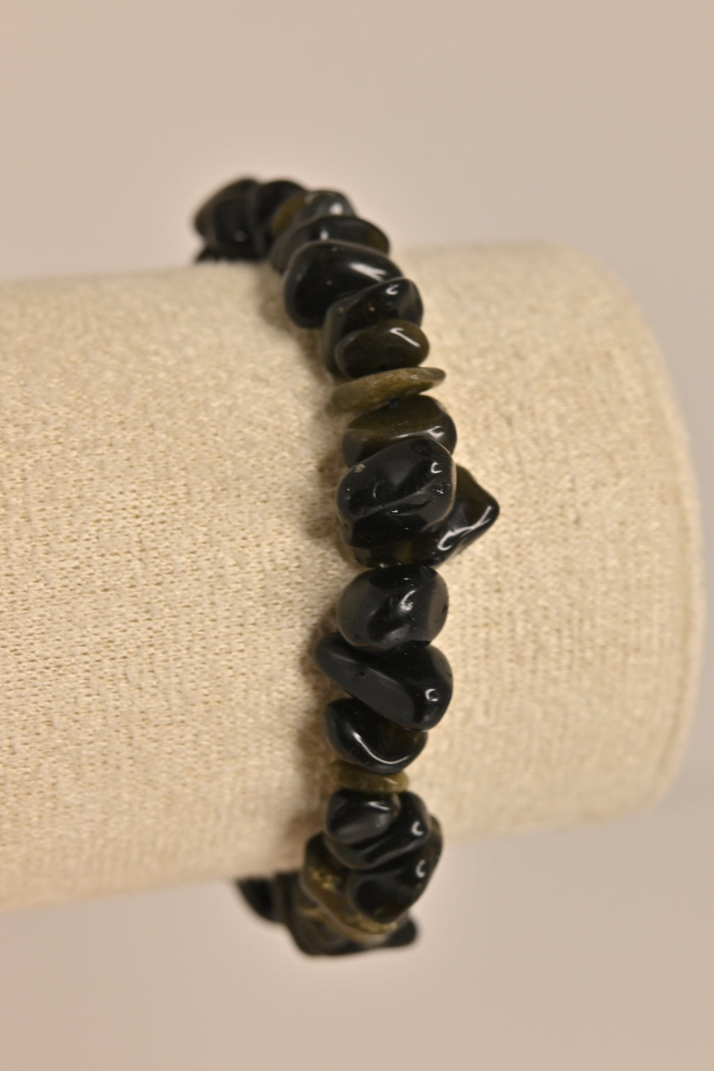 Pulsera de obsidiana dorada barroca | Protección con energía solar