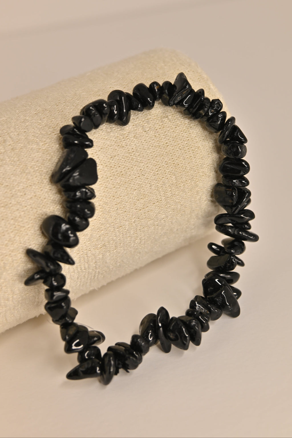 Pulsera de obsidiana negra barroca | Protección profunda y claridad mental