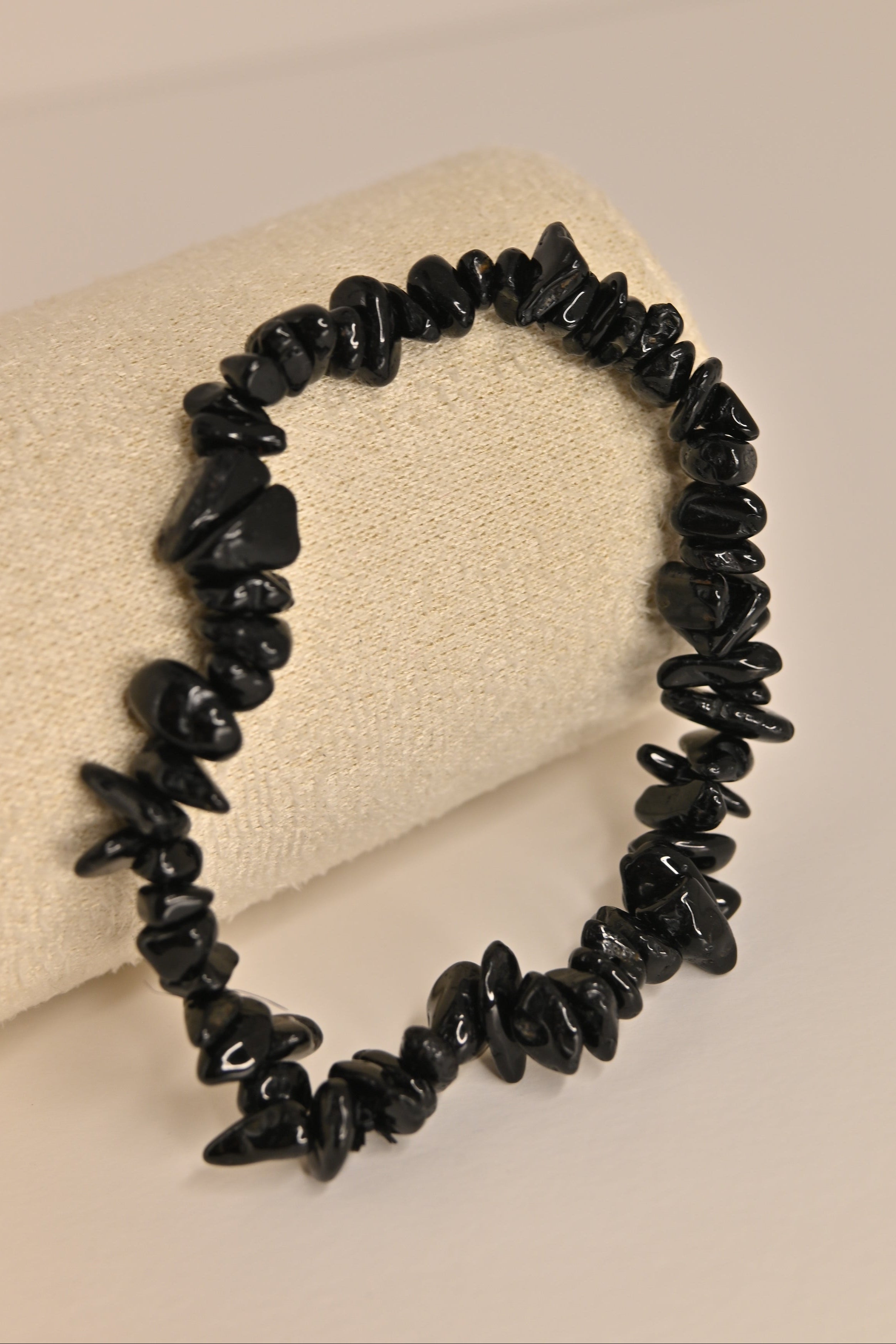 Pulsera de obsidiana negra barroca | Protección profunda y claridad mental