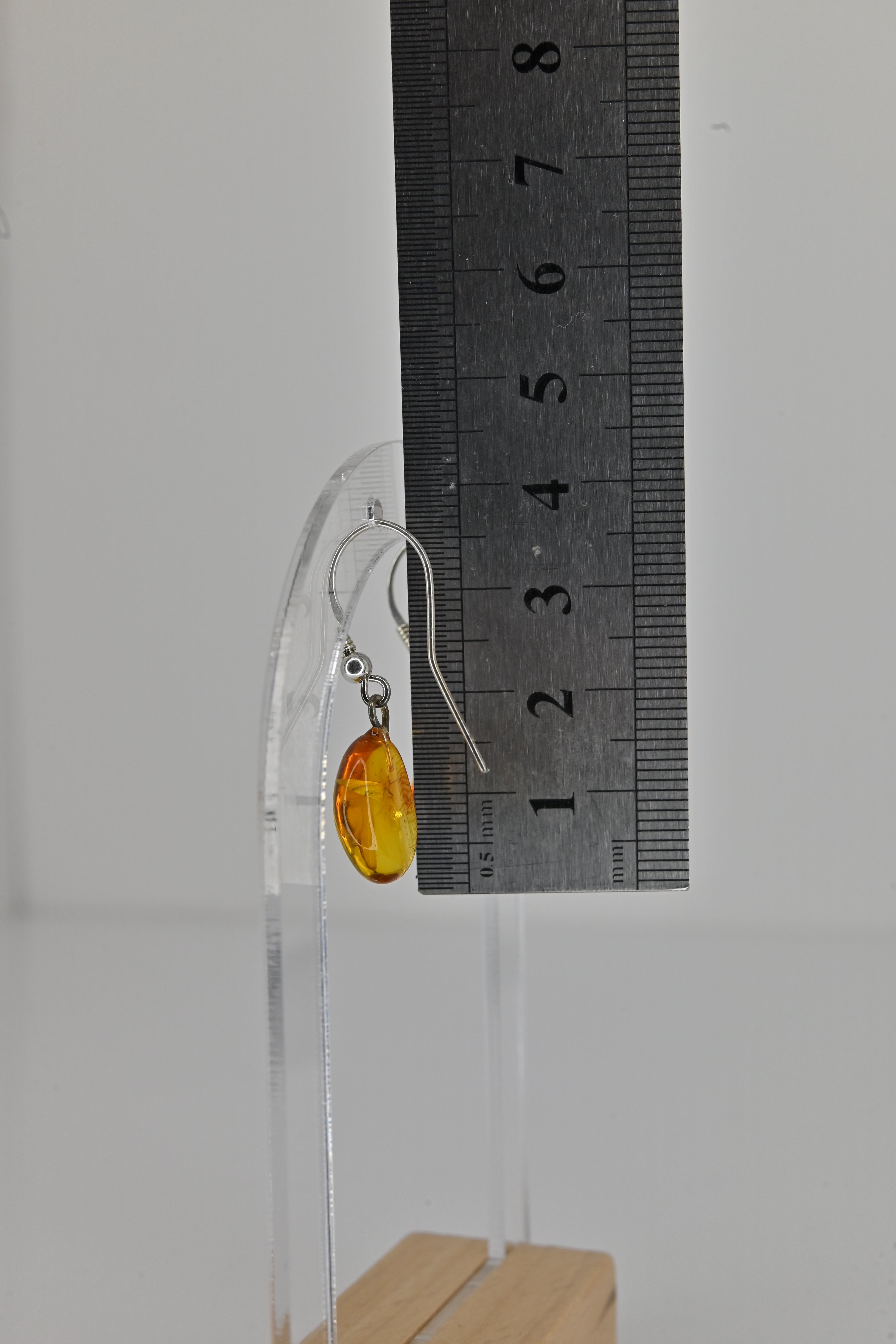 Pendientes Ámbar Plata Gota | Calidez y Sanación