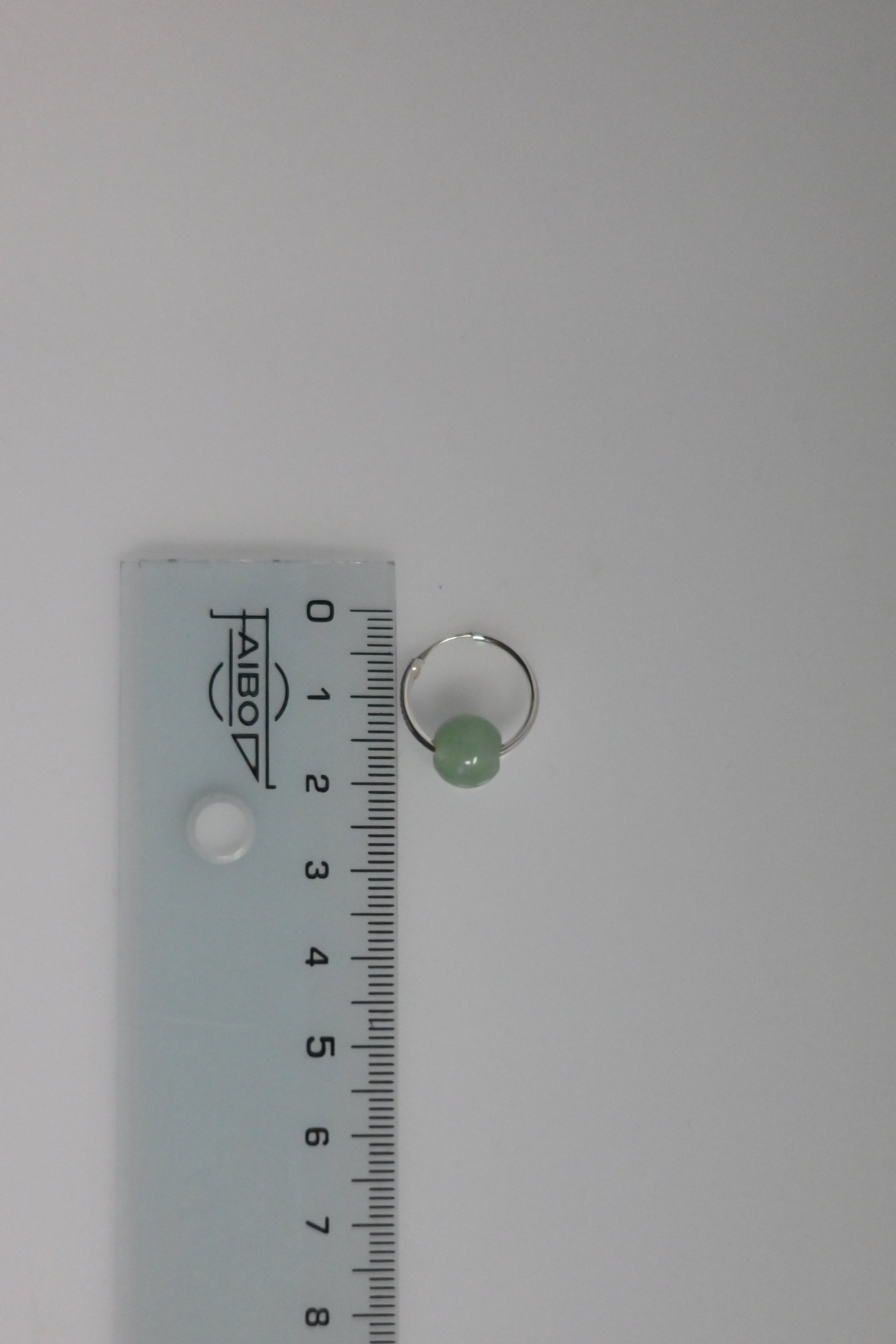 Pendientes Aros Cuarzo Verde Plata | Salud y Bienestar