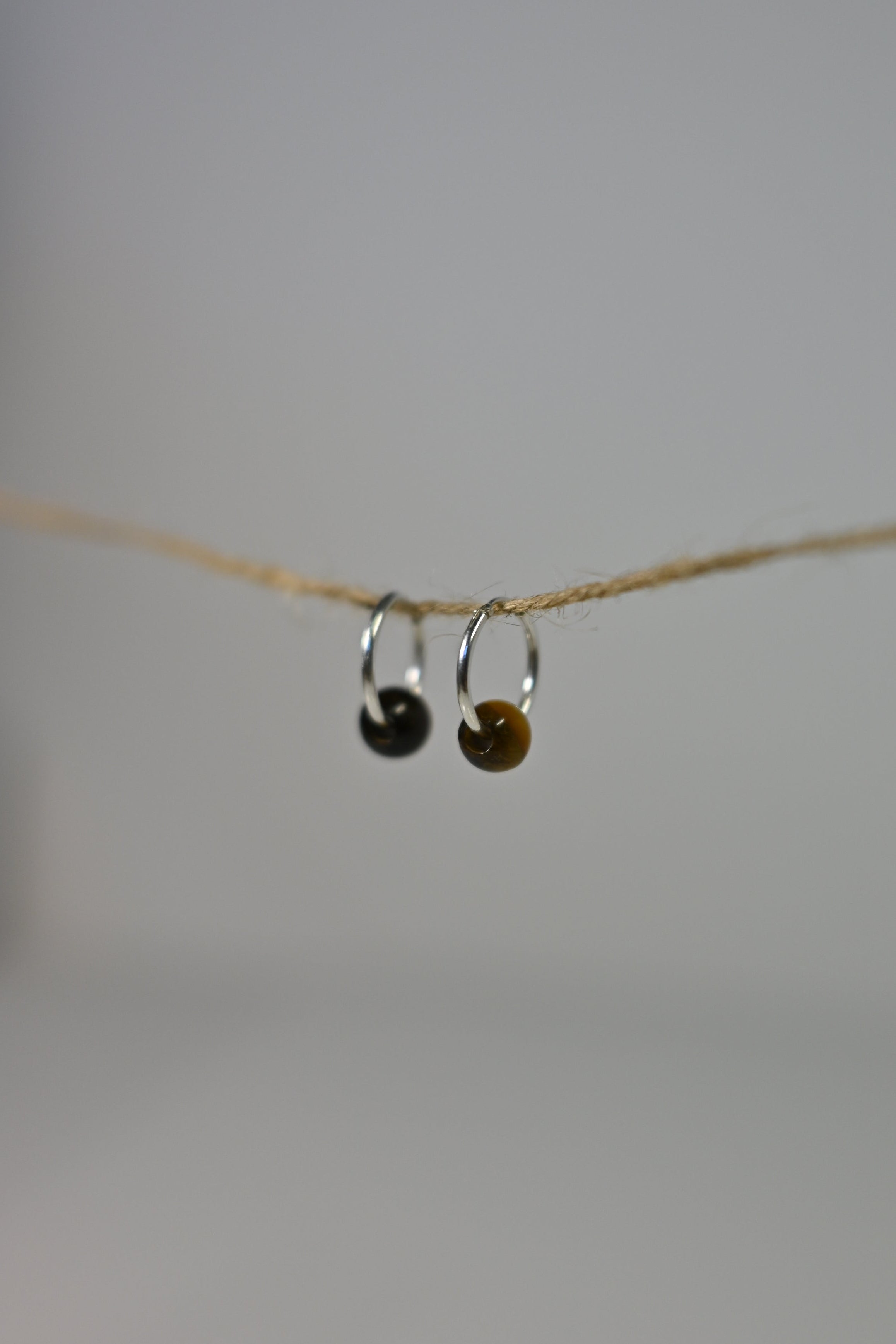 Pendientes Aros Ojo de Tigre Plata | Confianza y Protección