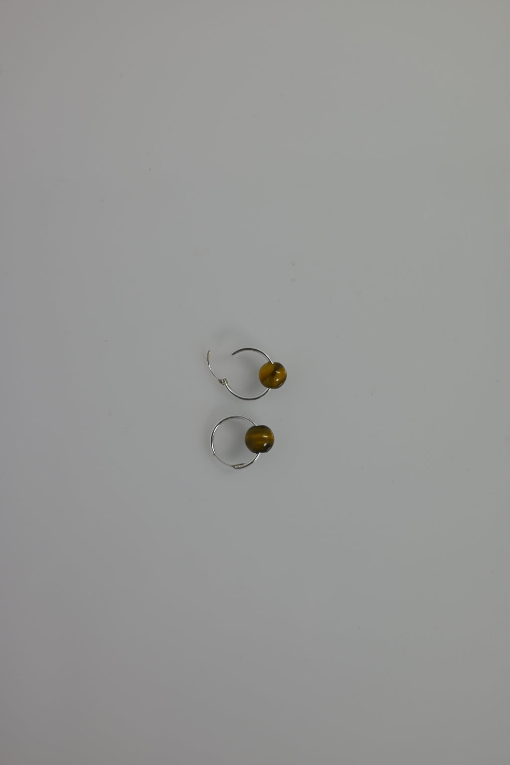 Pendientes Aros Ojo de Tigre Plata | Confianza y Protección