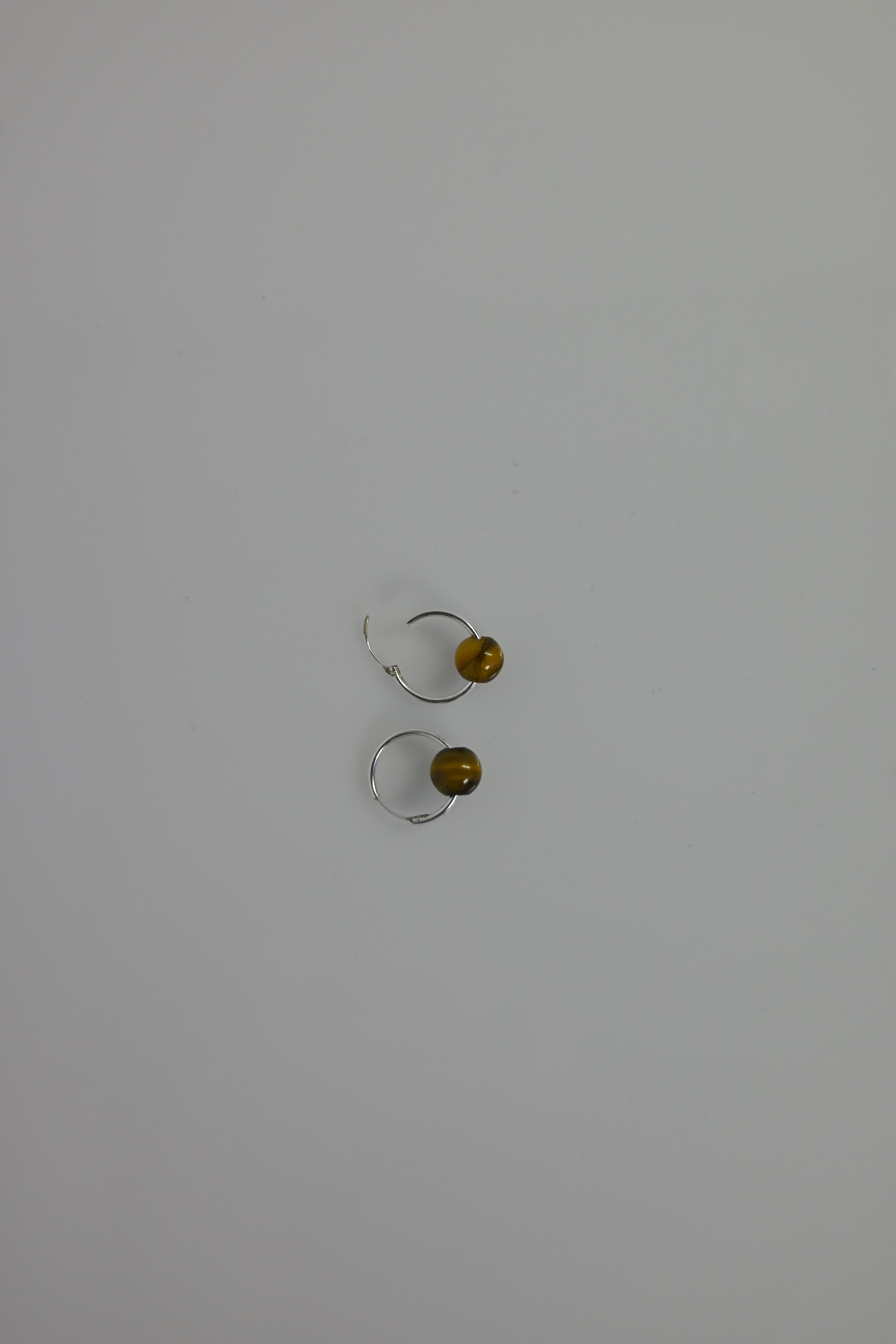 Pendientes Aros Ojo de Tigre Plata | Confianza y Protección