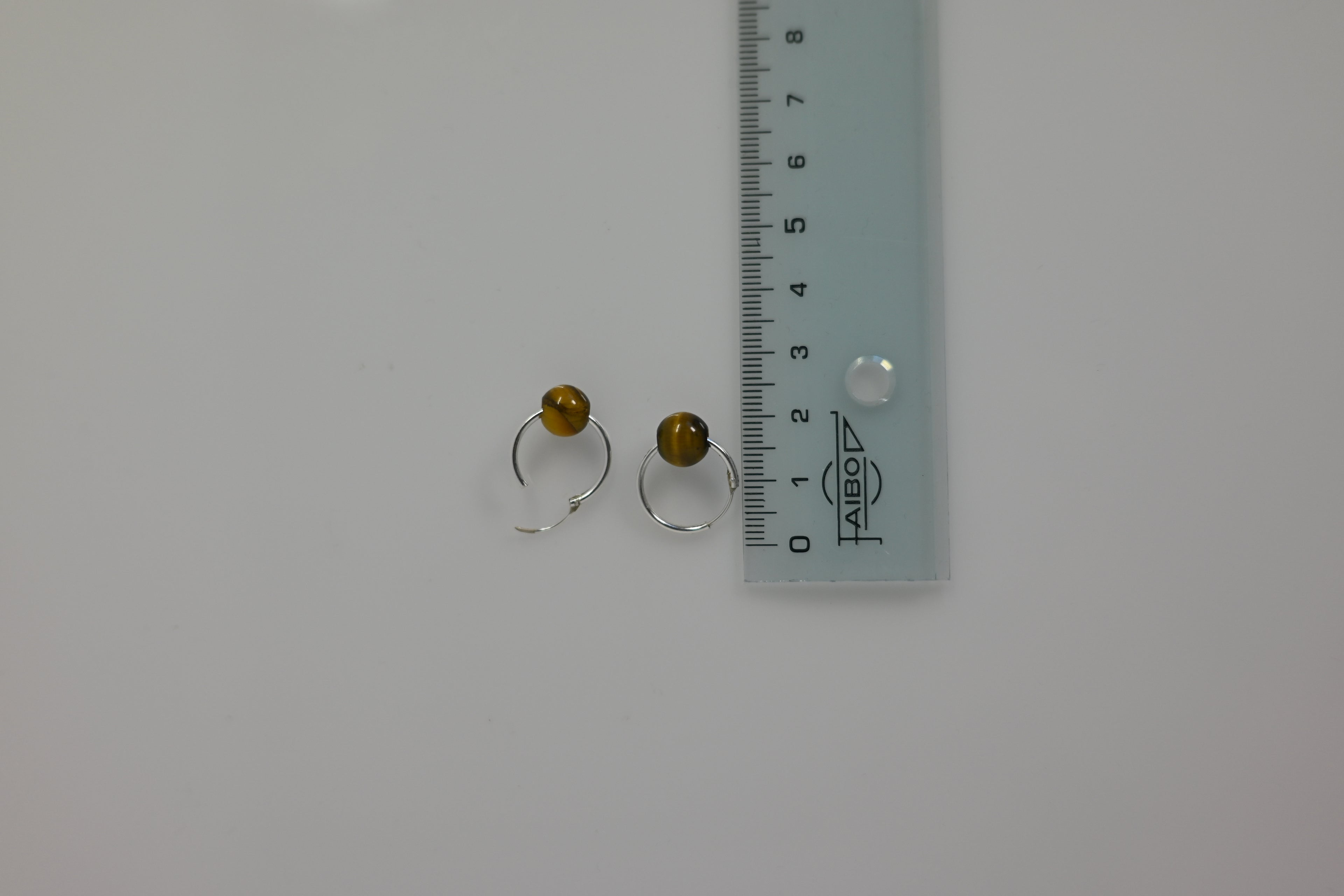 Pendientes Aros Ojo de Tigre Plata | Confianza y Protección