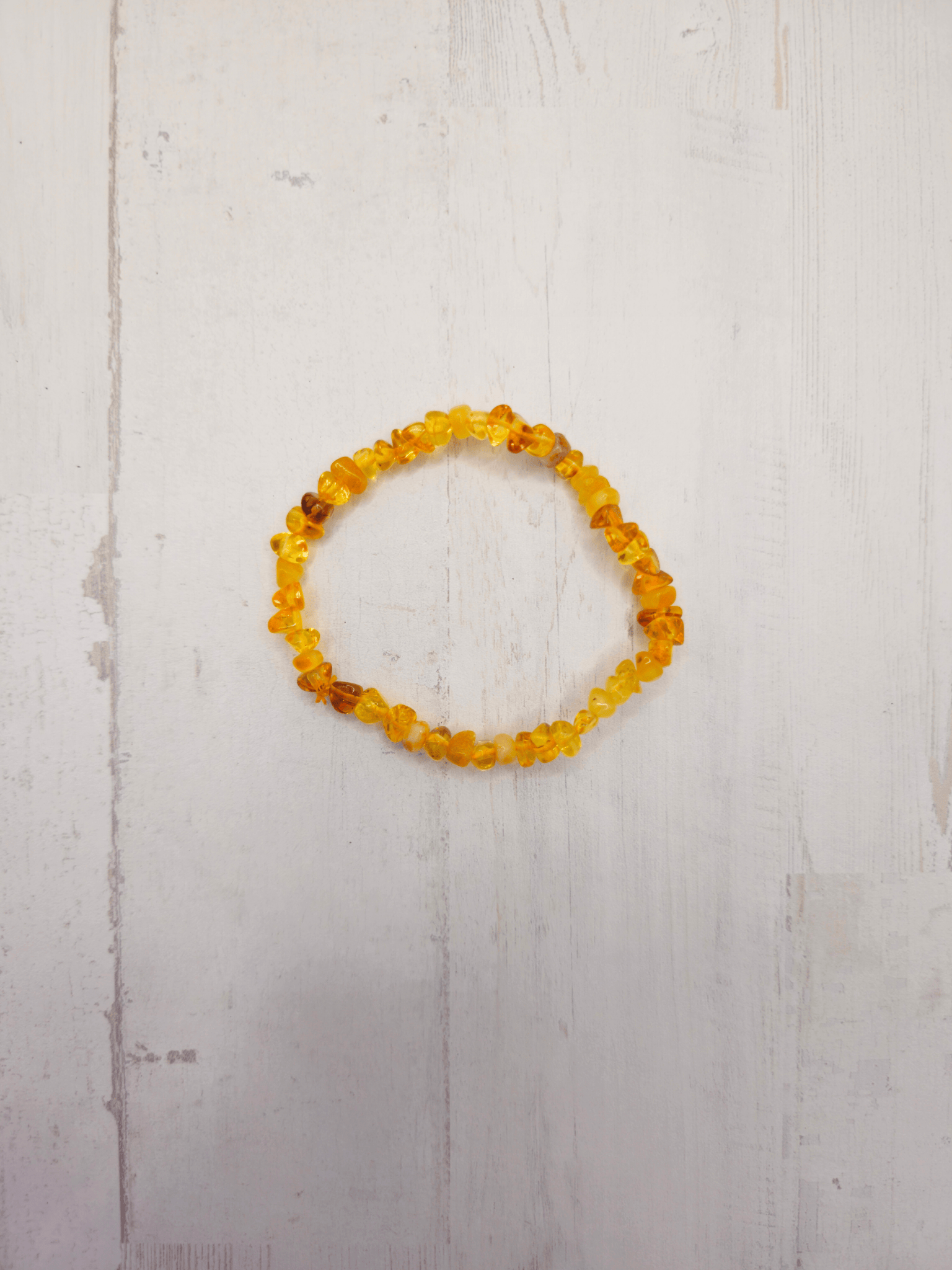 Pulsera barroca de Ámbar Báltico amarillo | calidez y protección