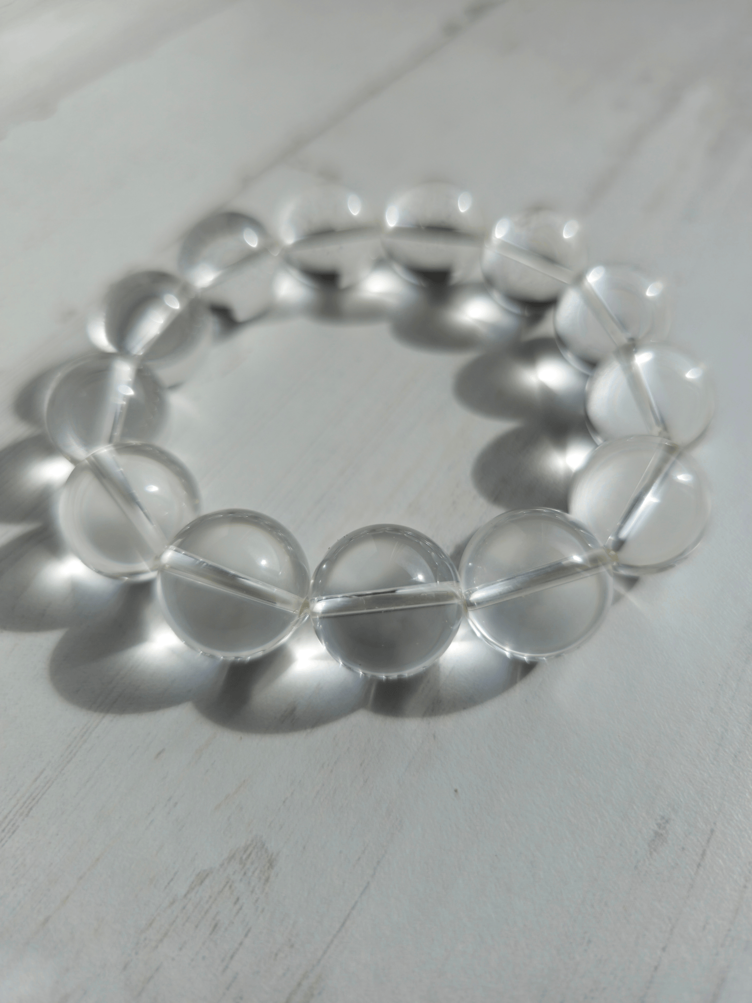 Pulsera de Cuarzo Extra Bola 16 mm | Claridad mental, energía amplificadora y equilibrio consciente