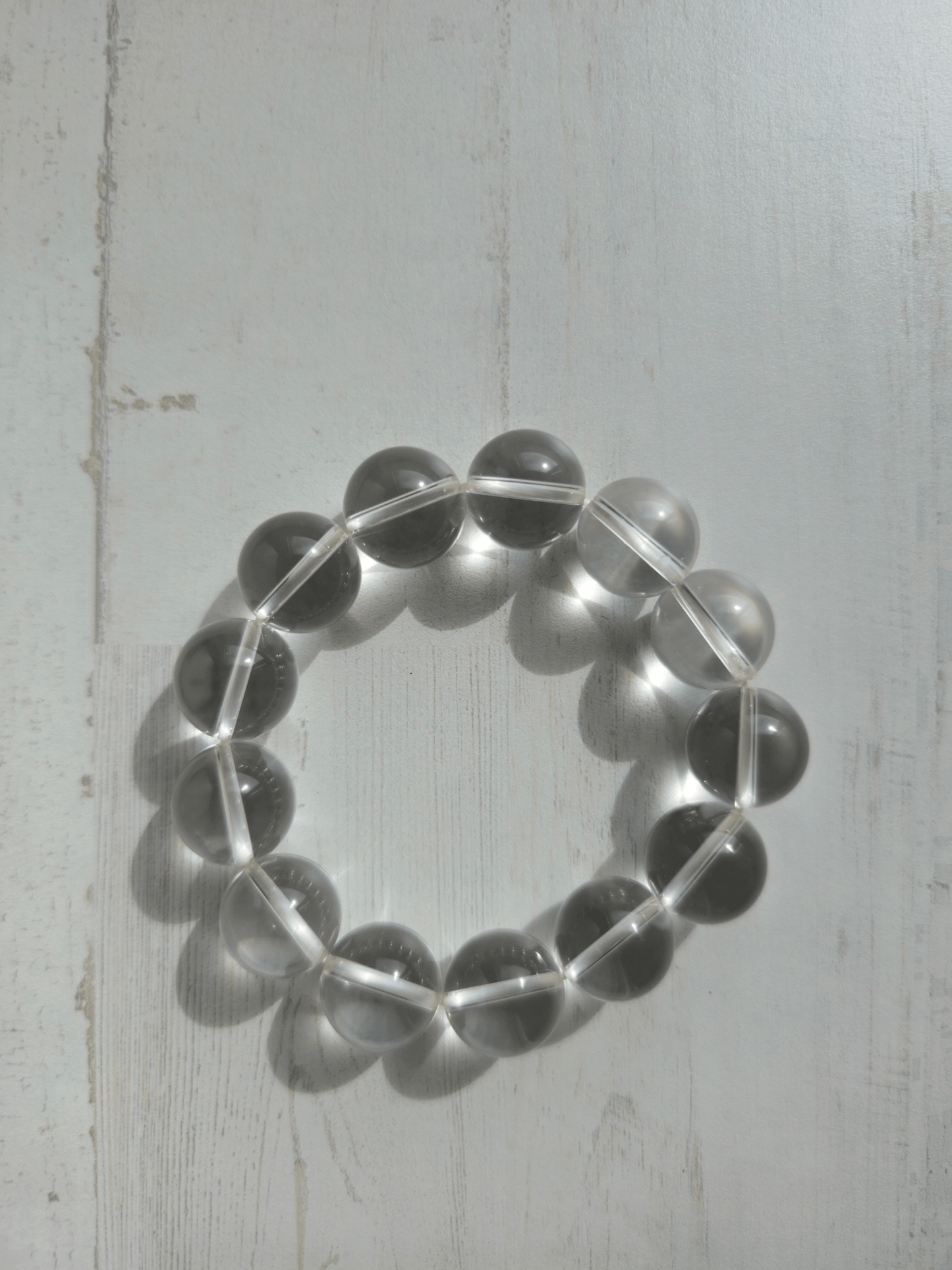 Pulsera de Cuarzo Extra Bola 16 mm | Claridad mental, energía amplificadora y equilibrio consciente