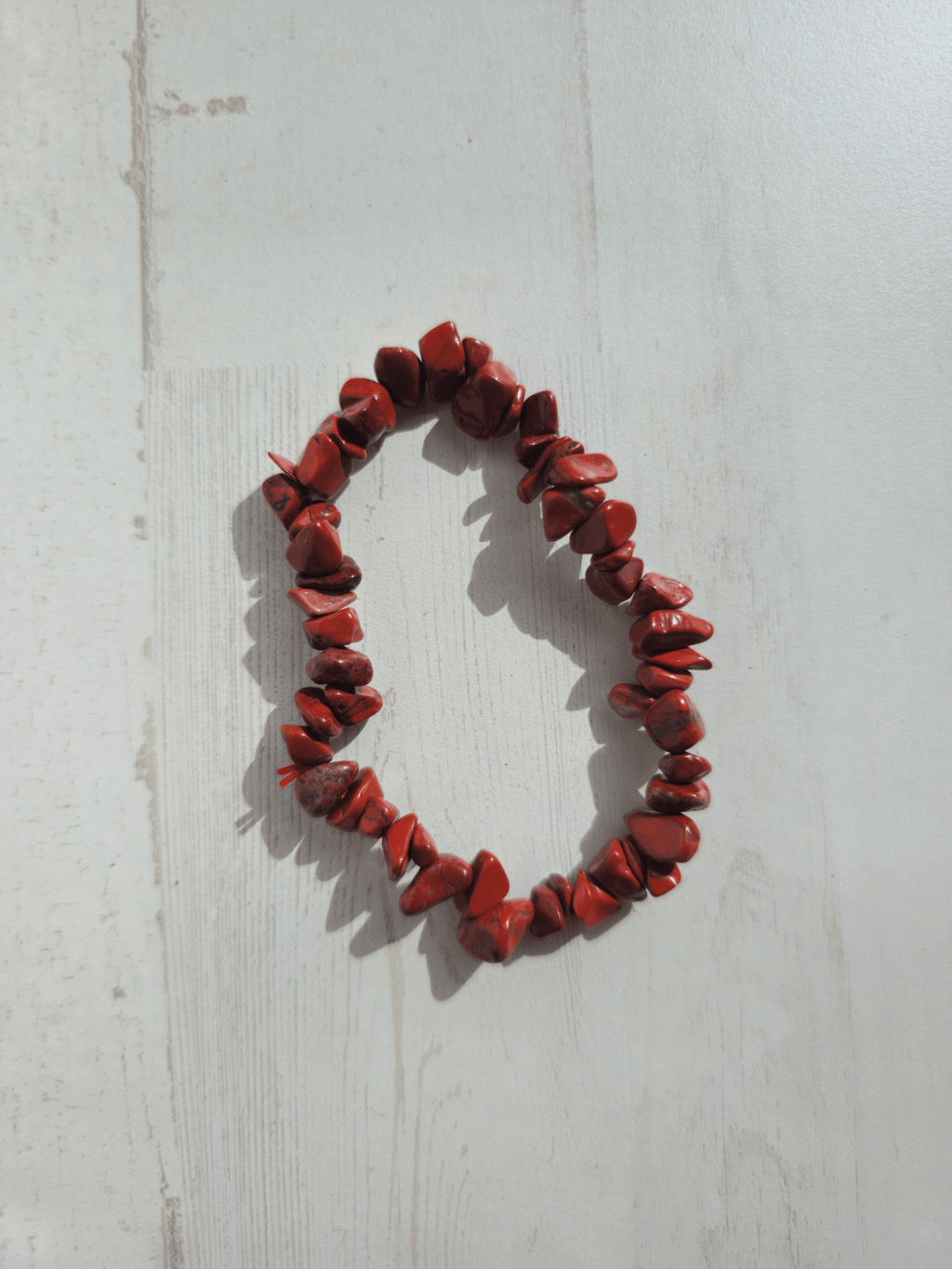 Pulsera de jaspe rojo barroca | Energía vital y enraizamiento emocional
