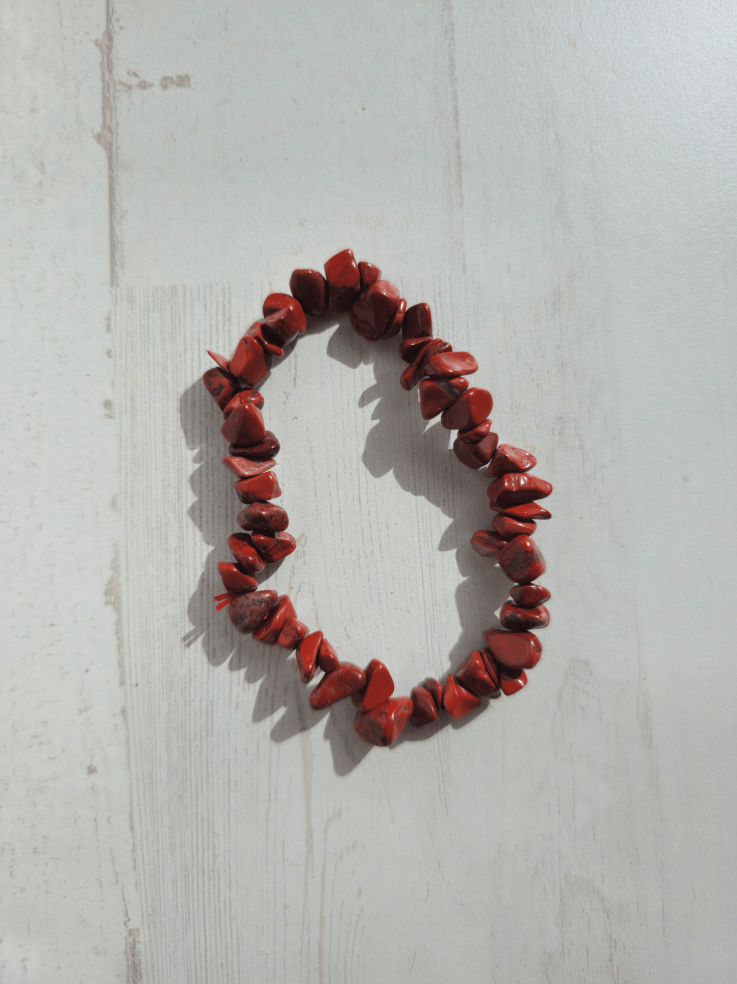 Pulsera de jaspe rojo barroca | Energía vital y enraizamiento emocional