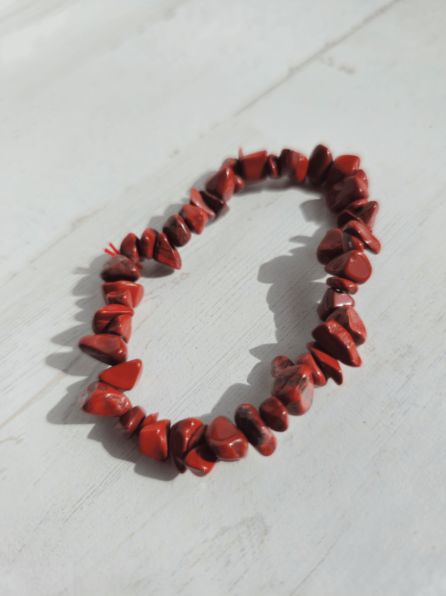 Pulsera de jaspe rojo barroca | Energía vital y enraizamiento emocional