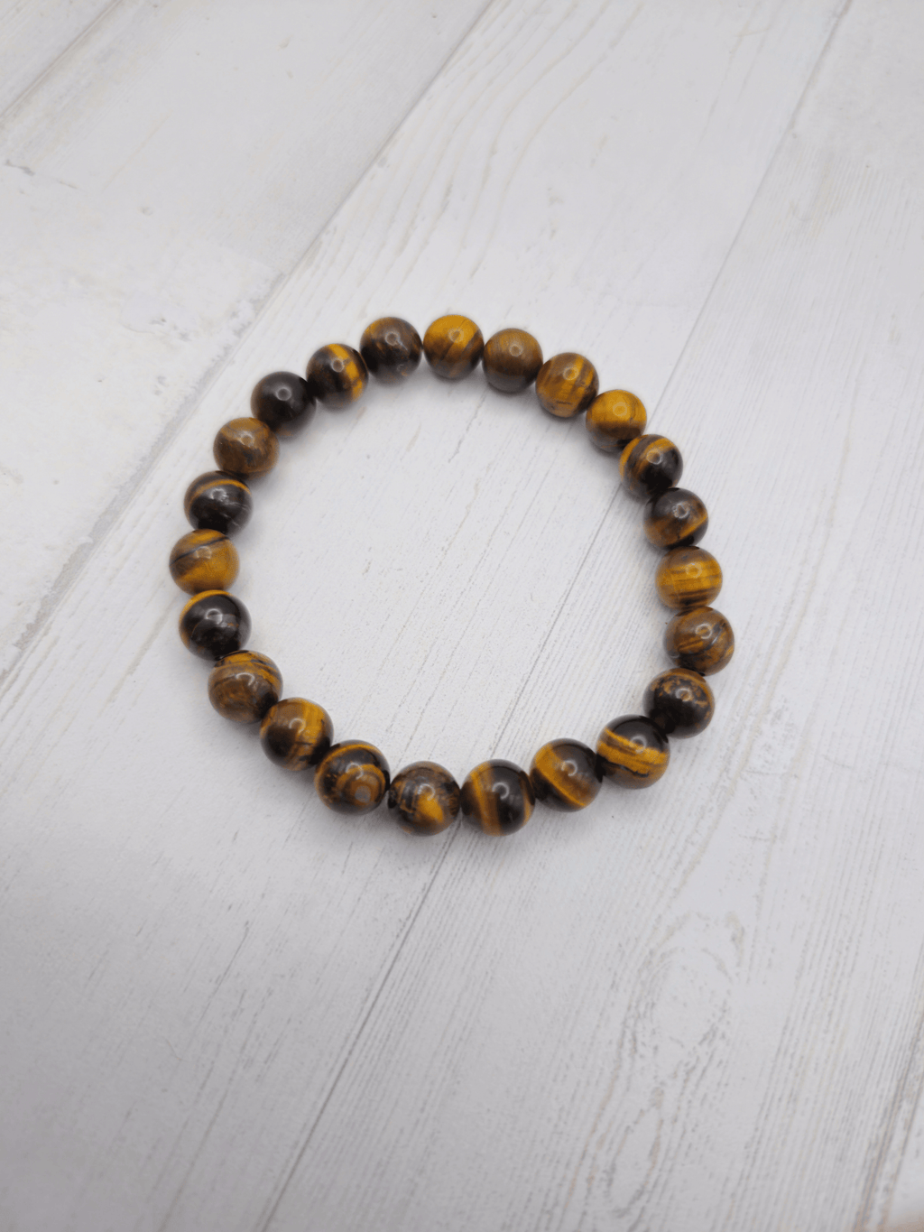 Pulsera de Ojo de Tigre 8 mm | Protección, enfoque y fuerza interior