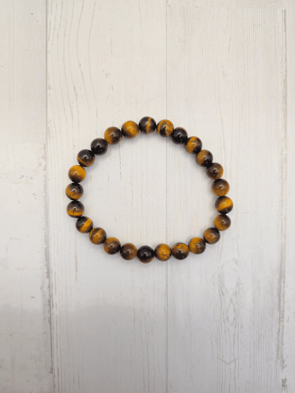 Pulsera de Ojo de Tigre 8 mm grande | Protección, enfoque y fuerza interior