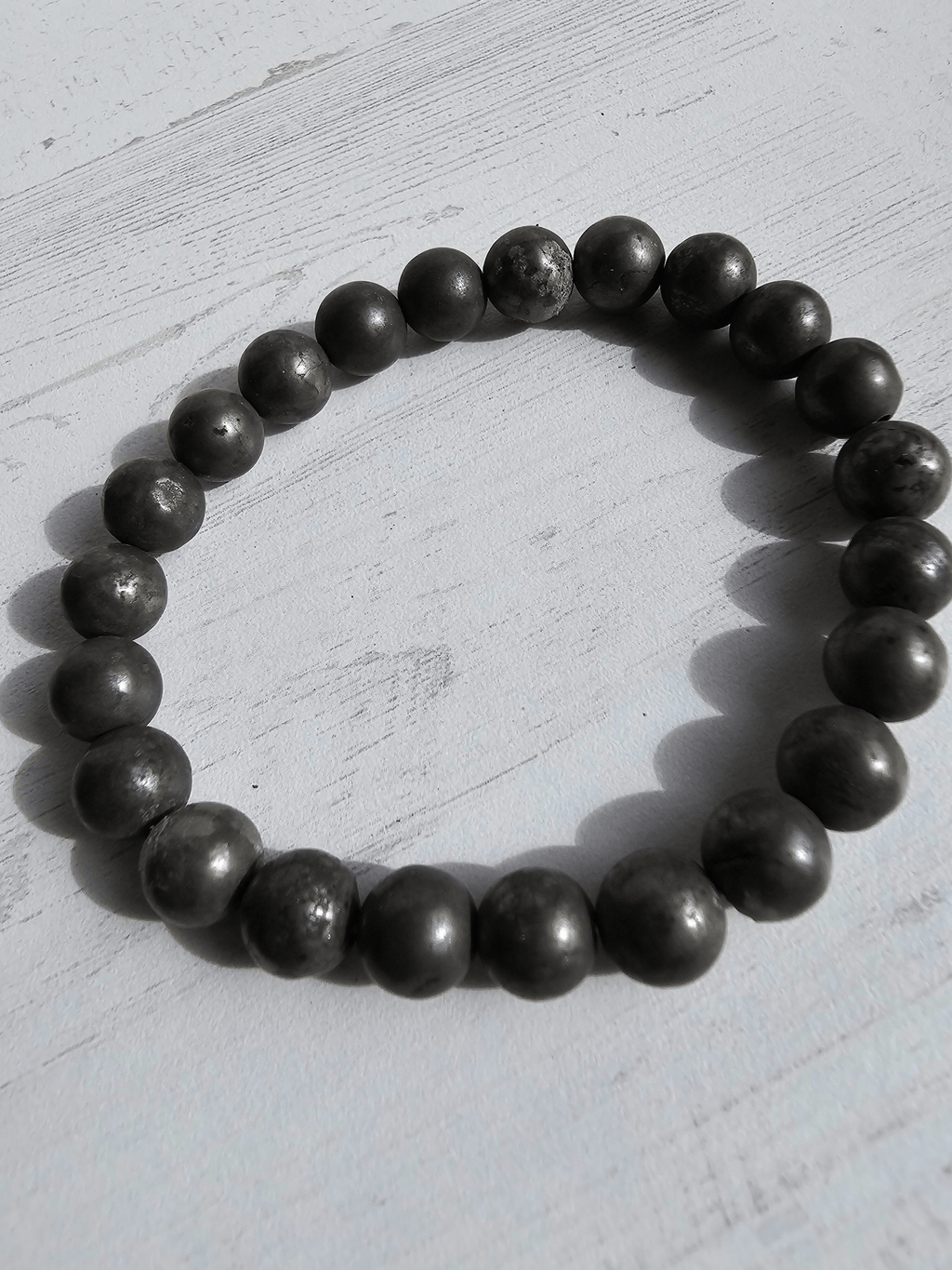 Pulsera de pirita 8 mm | Abundancia y protección energética