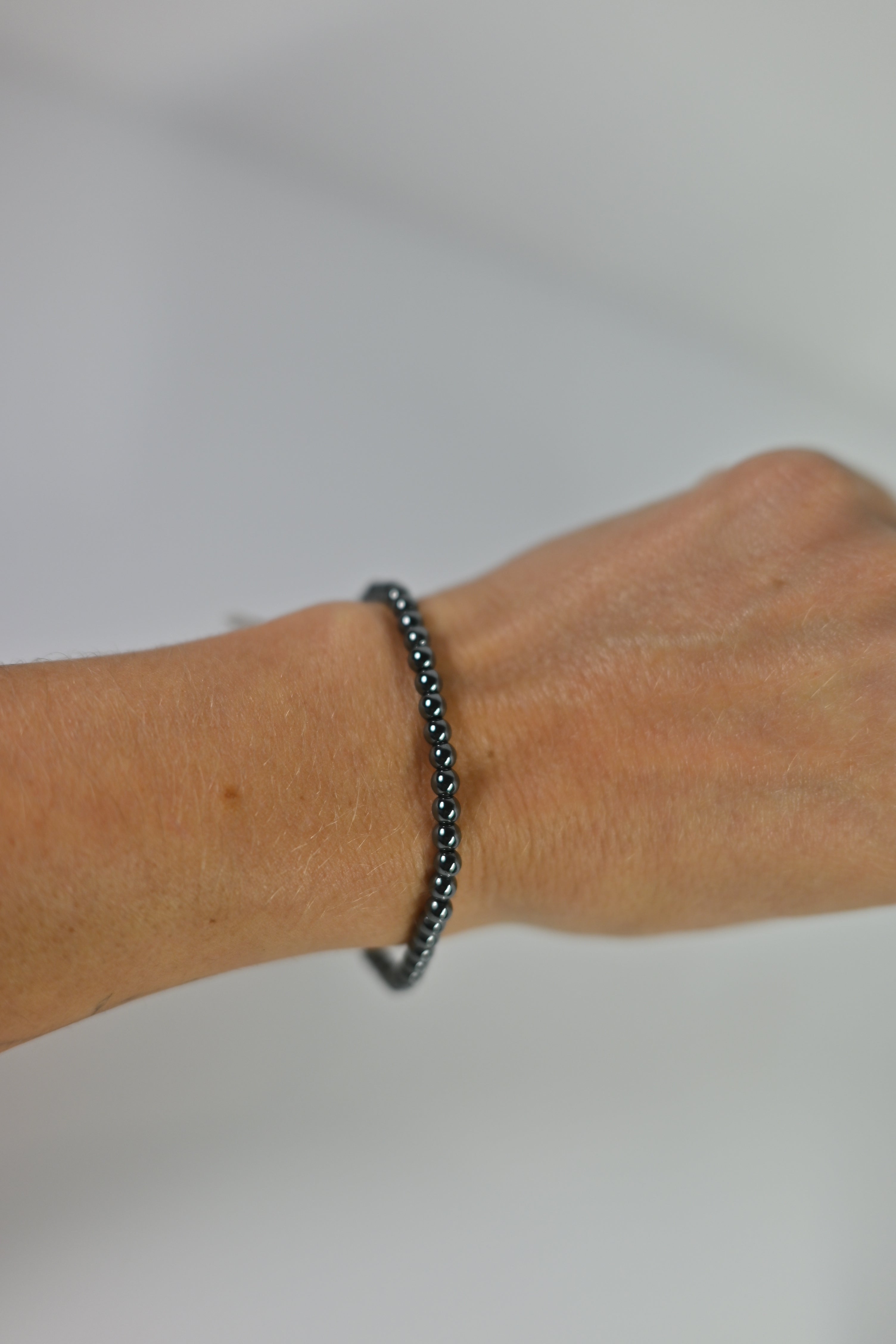 Pulsera Hematite 4 mm | Enraizamiento y fuerza