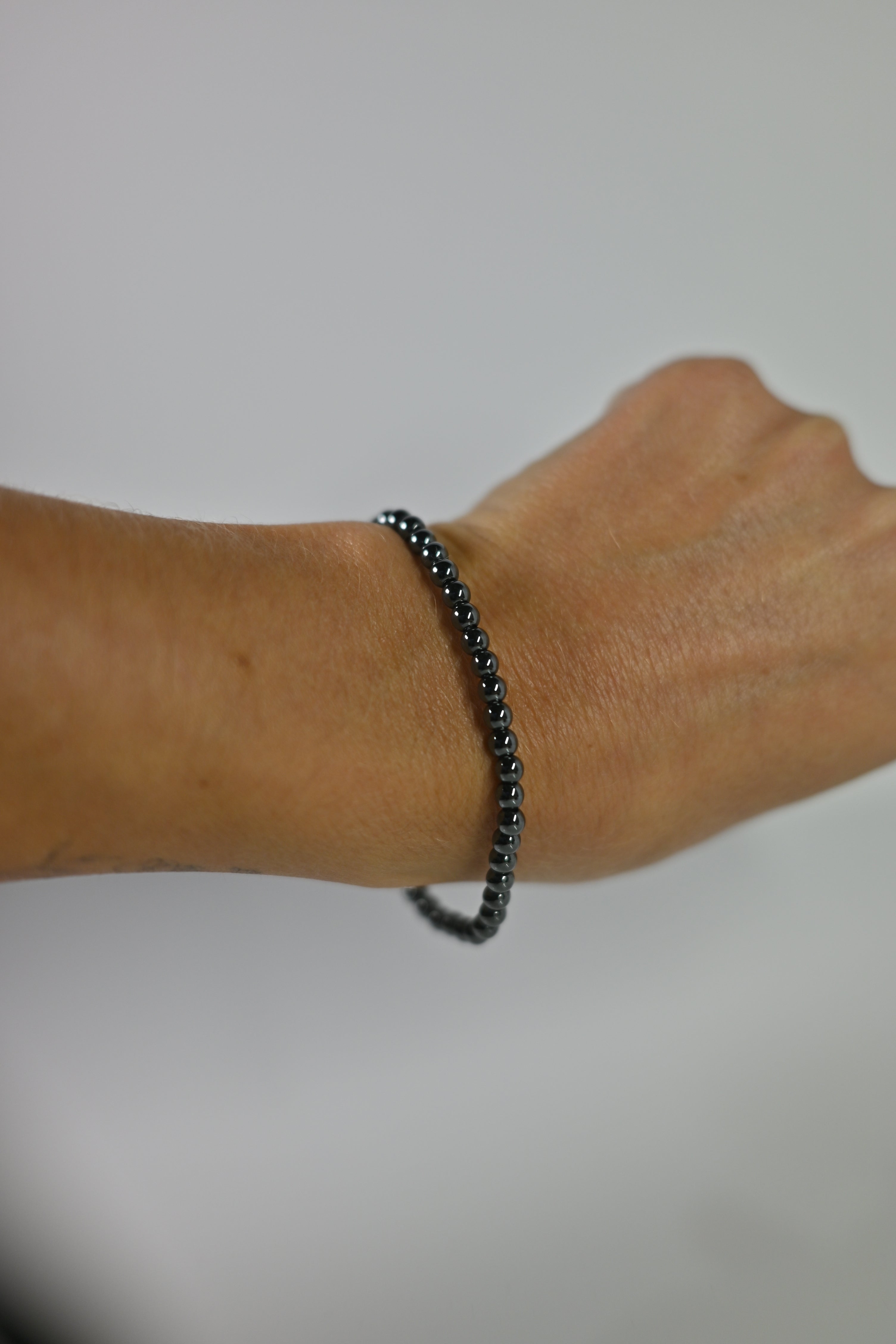 Pulsera Hematite 4 mm | Enraizamiento y fuerza