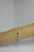 Pulsera de turmalina multicolor 4 mm con cuentas pulidas para equilibrio emocional y armonización de chakras