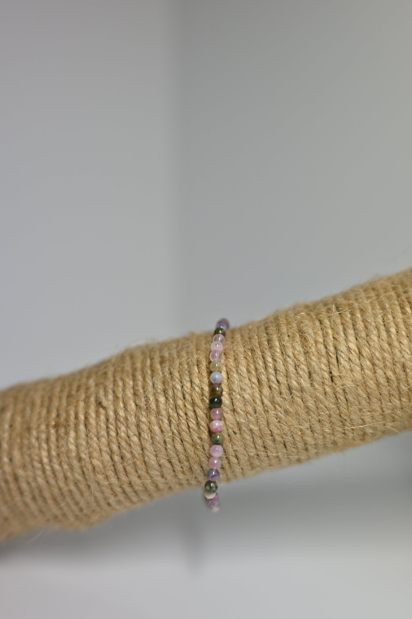 Pulsera de turmalina multicolor