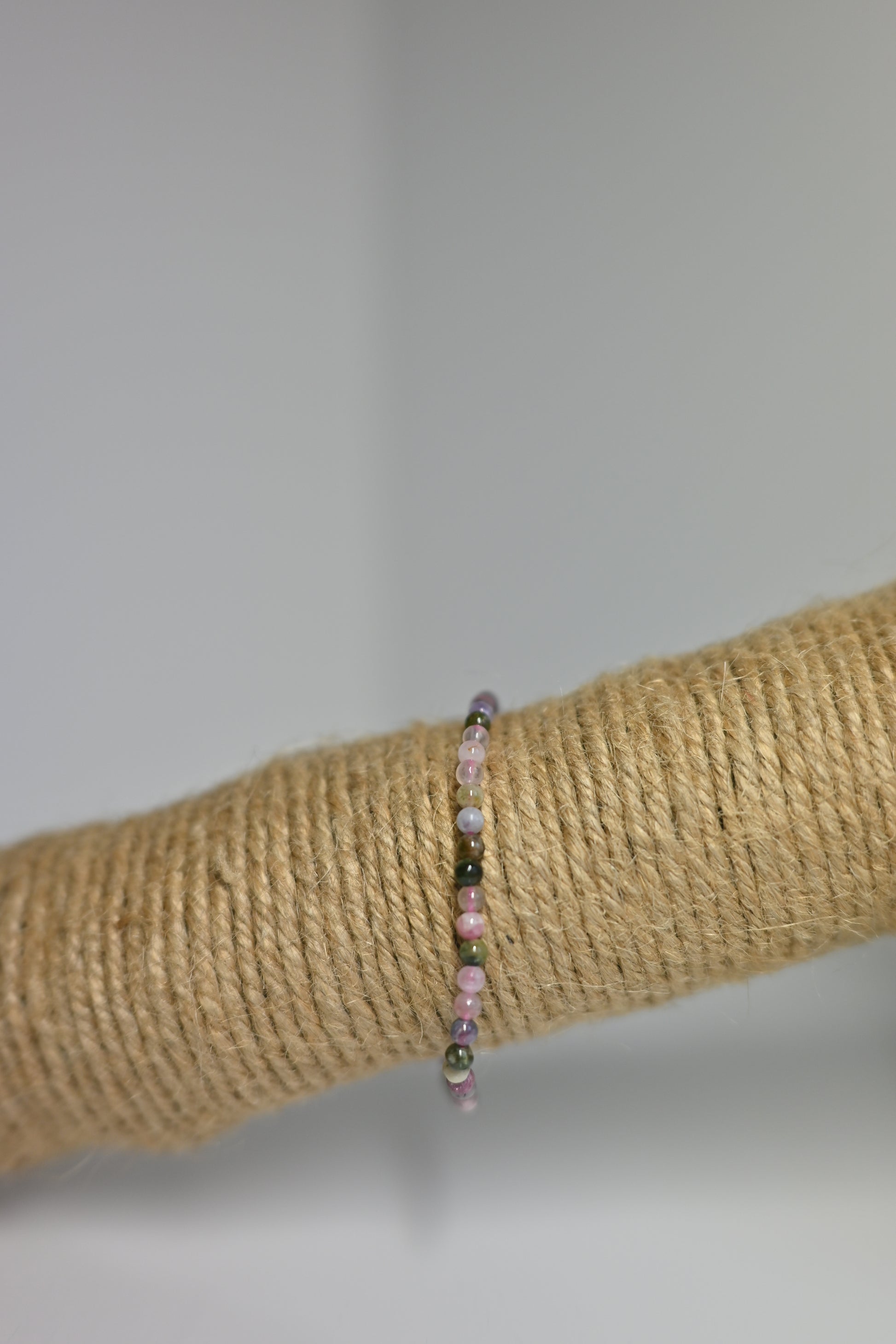 Pulsera de turmalina multicolor
