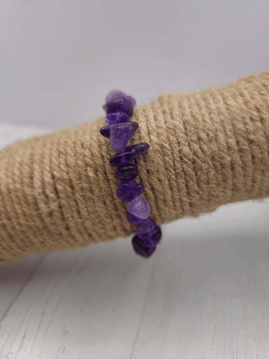 Pulsera de Amatista Barroca | Cristal natural para calma e intuición