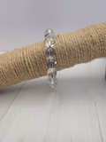 Pulsera de Cristal Herkimer bola de 12 mm, montada en hilo elástico, ideal para claridad mental, energía pura y conexión espiritual.