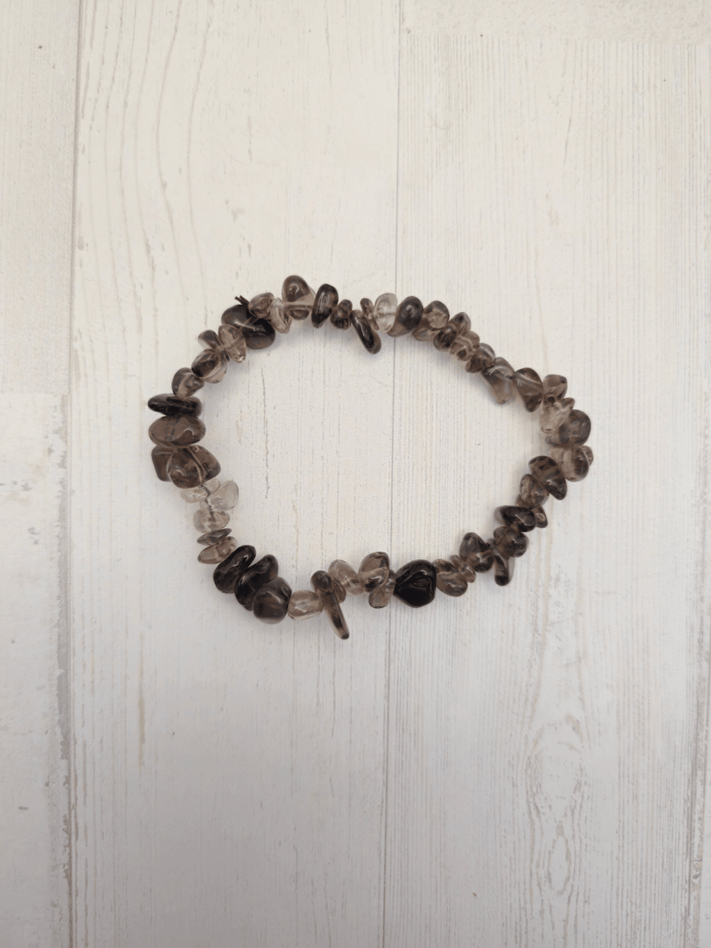 Pulsera de cuarzo ahumado barroca | Protección y estabilidad emocional