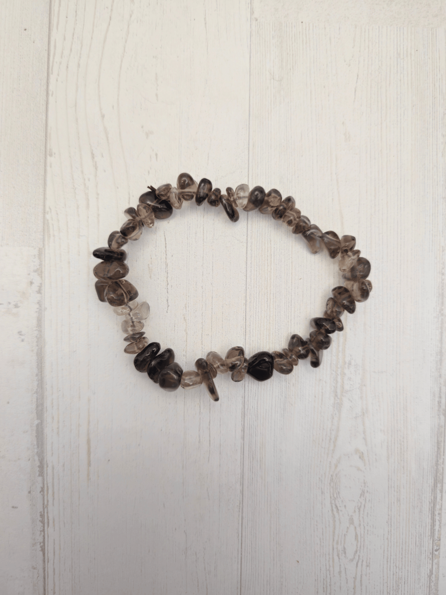 Pulsera de cuarzo ahumado barroca | Protección y estabilidad emocional
