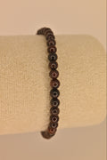 Pulsera de granate 4 mm color rojo oscuro para vitalidad y chakra raíz