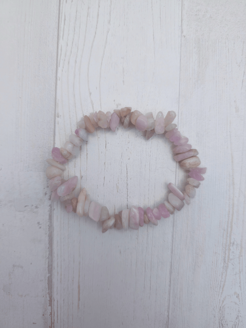 Pulsera de Kunzita Barroca | Cristal natural para amor y paz interior
