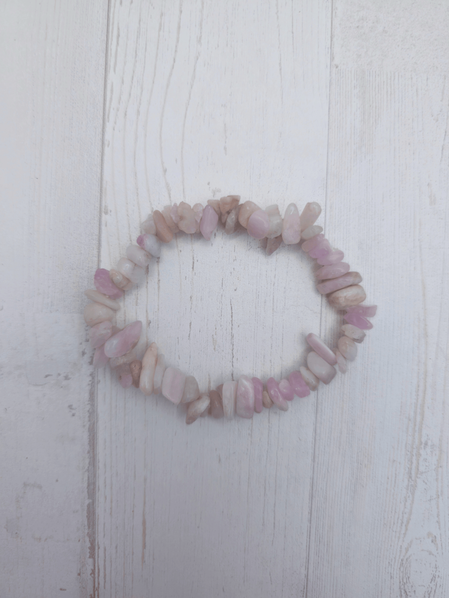 Pulsera de Kunzita Barroca | Cristal natural para amor y paz interior