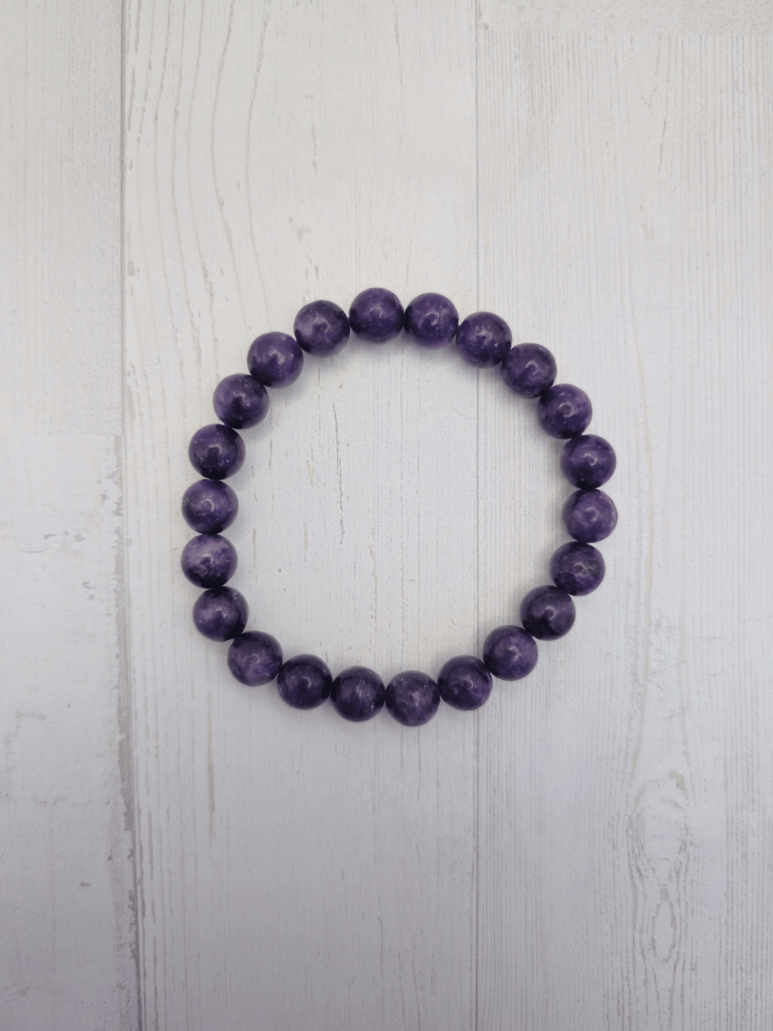 Pulsera de lepidolita 8 mm |Calma y equilibrio emocional
