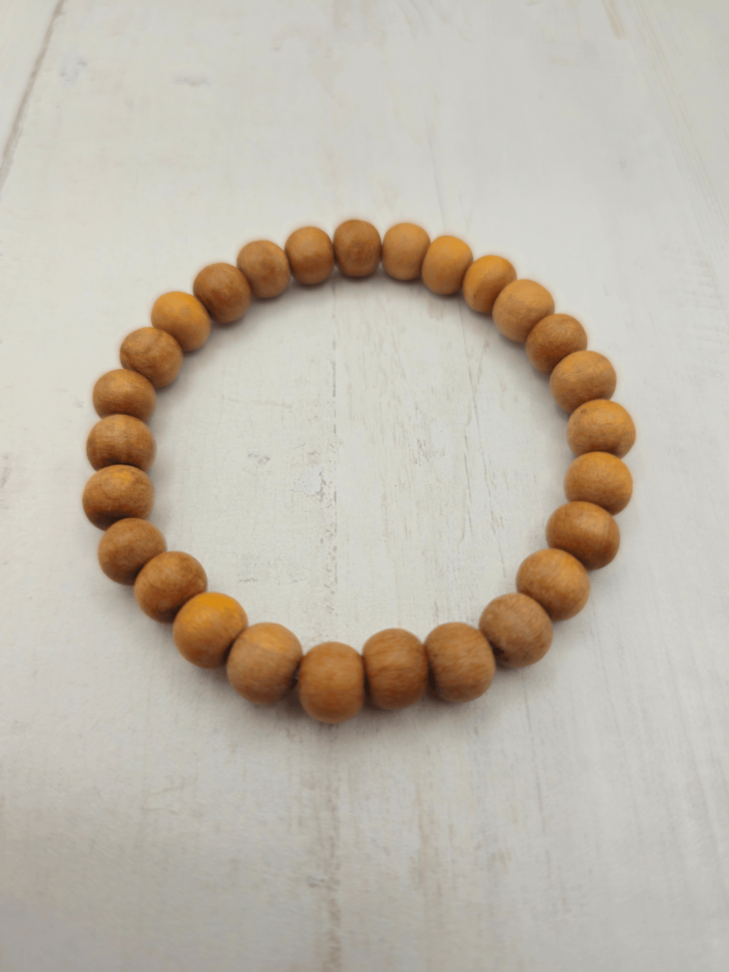 Pulsera de Madera de Sándalo 6 mm | Armonía y serenidad espiritual