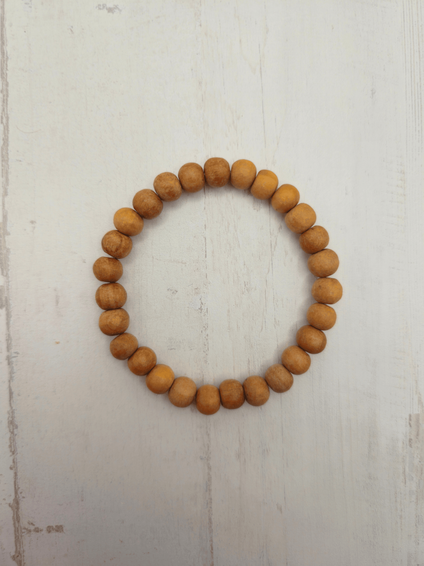 Pulsera de Madera de Sándalo 6 mm | Armonía y serenidad espiritual