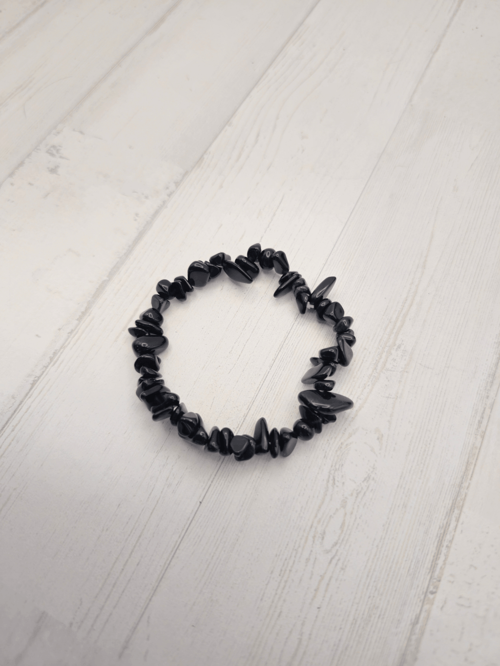 Pulsera de obsidiana negra barroca | Protección profunda y claridad mental