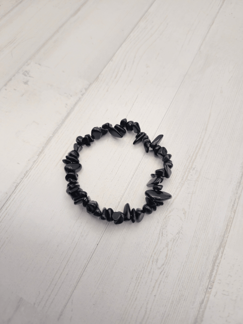 Pulsera de obsidiana negra barroca | Protección profunda y claridad mental
