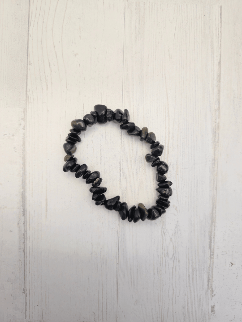 Pulsera de obsidiana dorada barroca | Protección con energía solar